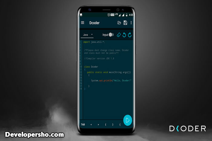 اپلیکیشن Dcoder برای کدنویسی در موبایل (اندروید و iOS)