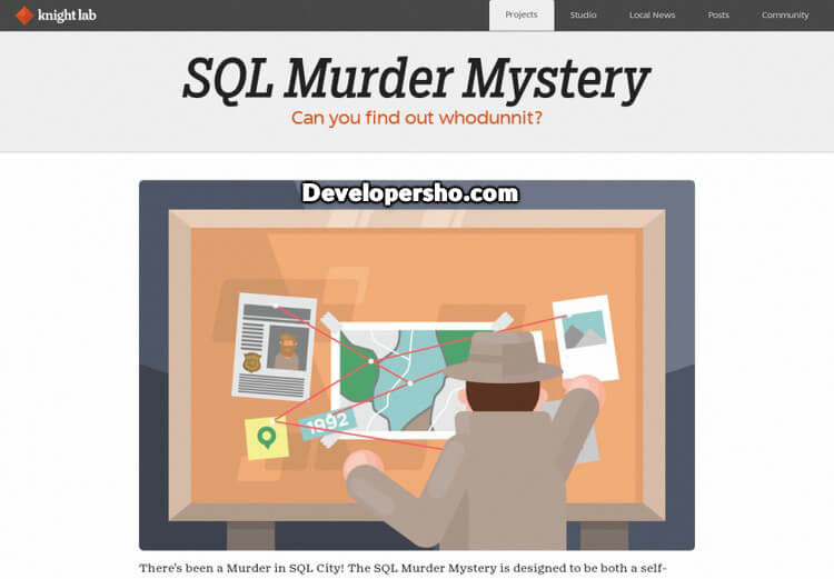 بازی SQL Murder Mystery برای افزایش مهارت کدنویسی